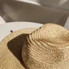 Bältesrem Straw Sun Hat For Women Fashion Vacation Beach UV Hats Summer Wide Brim Travel Panama Outdoor Wholesale 240408