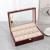 Watch Boxes 23561012 Grids Luxury Wooden Organizers Wood Holder for Men Women Watches Jewelry Display 240412