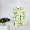 Designer lente/zomer nieuwe bubbel schouderhuls veter details tulip bud ontwerp mini -jurk