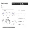 Solglasögon Shonemes Classic Round Myopia Glasögon Kvinnor Shortsighted Eyewear Metal Frame Men Myopic Gyeglasses Dioptrar -1 2 3.5 4