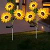 Girasoli a LED Night Light Atmosfera da tavolo da fiore artificiale Atmosfera per decorazione della camera da letto per camera da letto 240411