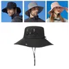 Berets Y166 Outdoor Sport Wanderfischer Hut Sonnenschatten weit geflimmten wasserdichten, atmungsaktiven Sonnengrenze Eimer