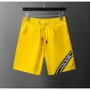 Mens Swimming Shorts Beach Short Pant Summer Swim Men Boardshorts Fashion Board Short Pants Quick Dry Black Yellow Casual Running Short Pant Gym Short Pants