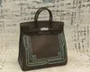 10A Luxury Handbag Designer Design 40cm National Tide Embroidery Paris Runway Hand-sewn Wax Line stor kapacitet handväska