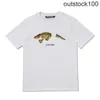 High end designer clothes for Paa Angles broken tail crocodile short sleeve T-shirt for men women lovers loose letter half sleeve With 1:1 original labels