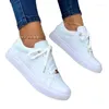 Casual Shoes Rose Gold Women's Vulcanized 2024 Summer Solid Color Low Heel Flat Laces Fashion Spring/Autumn