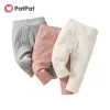 Pants Patpat 3Pack Baby Girl 95% Cotton Rib Stickings Set