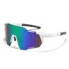 Zonnebrillen JSJM Nieuwe fiets zonnebril Mannen Outdoor Sport Winddichte stofvrije bril Road Mountain Biking Running Sun Glazen UV400 Gafas