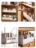 Boîte de rangement en gros Boîte droite Organisateur blanc Ospace Ospace Desktop Organizer Rangement Cuisine Kitchen ZP006