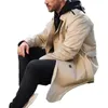Мужские траншеи Coats Деловая средняя двойная двойная куртка мужская ремень Стильное длинное тонкое подходит для осени/зимы