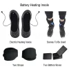 Insoles Warm Heated Insoles Battery Electric Heating Socks Pad Winter Outdoor Foot Warmer Cushion Washable Carbon Fiber Thermal Insoles