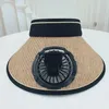 Badtillbehör Set Fan Hat Summer Fit Cap med kylning av USB -laddning Sol för utomhussportsresande värmeskydd