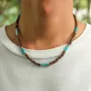 Collares Purui Hip Hop Beads Collar Men Cabuchero Mezcla hecha Mezcla Color de color Collar Joya Piunk Boy Regals Street