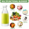 Juicadores sem fio portátil carregamento de capa sem fio mini -frutas de fruta copo 500 ml 6 lâminas Design Mini Travel Blender