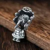 Pendants BOCAI New S925 Silver Jewelry Craftsmanship Cartoon Character Doll with Feathers ThreeDimensional Pendant for Women and Men