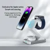 Chargers 3 in 1 Wireless Charger Stand For iPhone 14 13 12 Apple Watch Ultra 8 7 6 Airpods 15W Charging Dock Station