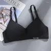 Bras Cotton Girls comodo biancheria intima senza tracce per studenti delle scuole superiori che si radunano per il petto traspirato senza reggiseno ad anello in acciaio