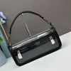 Designer bag women's leather handbag jelly baguette bag fashion transparent chain shoulder bag crossbody bag 23 candy colored flip bag luxury design riveted mini bag