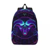 Рюкзак ноутбук уникальный aries Zodiac Sign Scine School Bag долговечный студент -девочка Travel Travel