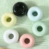 Heads Mini Donut Ceramic Toothbrush Holder Bathroom Storage Accessories Toothbrush Base Frame Storage Rack Tooth Brush Stand Shelf