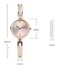 WomenWatch Designer Fashion Silver Bracciale orologio per donne 25mm in lega di lusso in lega di lussuoso giro di quarzo da donna orologio per ragazze oro oro rosa