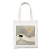 Shopping Bags It's Ok You Are Only Human Fashion Canvas Bag Art Travel Storage Body Hand Print Handbags Ladies Simple