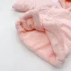 Coats Baby menino Casaco com capuz de inverno com bola redonda fofa 2020 Moda mais veludo roupas de algodão quente para criança jaqueta sólida