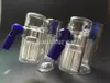 2016 Glow Glass Bongs and Pipes 144mm 188mm Ash Catcher Swiss Perc Glass Bong Percolator9480320