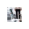 Men'S Jeans Wholesale-Mens Ripped Skinny Straight Slim Elastic Denim Fit Biker Pants Long Stylish Drop Delivery Apparel Clothing Dh0Rc