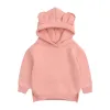 Sweatshirts 2021 NOUVEAU-né enfants Bécho Girls Vêtements pour garçons Spring Automne Cause Sweat-shirt Sweat Long Manneve Solid Warm Tenfit 024m