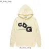 Hoodies Men Men Com des Garcons يلعب بلوز Sweatshirt أسود CDG Red Heart Hoodie Size X322 682