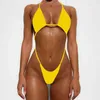 Pływanie noszenie seksowne bez pleców mikro bikini set damskie stroje kąpielowe bandaż push up brazylijska mini kostium kąpielowy strojów kąpielowych Monokini Bodysuit 240423