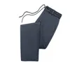 Men's Pants Men Black Navy Blue Gray Straight Pant Smart Casual Trousers With Adjustable Drawstring Elastic Waist Design Male Wear