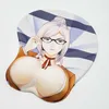 Mouse Pads Bilek Dinlenir Shiraki Meiko Anime 3D Oppai Mouse Pad Bilek Dinlenme Y240423