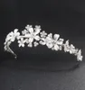 Bridal Wedding Crystal Rhinestone Hair Headband Crown Tiara Wedding Pearl Tiara Ivory White Jewelry Decorations for Hair JCI0689069000