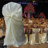 Stol täcker 2 st satin bröllop säte täcker mat bankett party dekoration årlig middag leveranser universell dekor