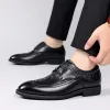 Men de luxe Chaussures en cuir authentiques décontractées Business Oxfords Designer Shoes Fashion 2024 Classic Leather Marid Robe Chaussures