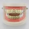 18K Electropated à motifs à motifs en métal Hip-Hop Braces Grills Unisexe Smooth Halloween Dentures