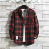Men's Casual Shirts designer Polos T Shirts Plaid Shirt Men's long sleeve loose trend handsome large student coat new men's shirt in spring and summer Large size tops