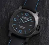 Pannerai watch luxury designer 99 New Full Set Unused 44mm Lumino Composite Carbon Fiber Automatic Mechanical Mens Watch PAM01661