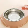 Supplies Dog Bowl Cat Feeder Bowl With Dog Water Bottle Automatic Drinking Pet Bowl Cat Food Bowl Pet Stainless Steel Double Bowl