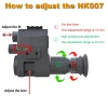 Kameror NK007+ Hunting Camera Night Vision Scope IR Optics Sight 200400m Infraröd videokamera Support Foto Videoinspelning Led Laser IR