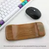 Padds Natural Wood Mouse Pad Pad Rest Support Ergonomic Handguard Computer Mousepad for Office Gaming PC PC ACCESSOIRES