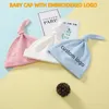 Berets baby tulband hoeden meisjes jongens geborduurde naam katoen foetale pet 0-6 maanden geschenken accessoires