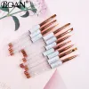 Pens BQAN Marbled Rose Gold Nail Brush Gel Brush For Manicure Acrylic UV Gel Extension Pen For Nail Polish Painting Drawing Brush