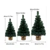 Decoratieve bloemen 40/50/60cm Kerstboom Desktop Mini Kerstmis ornamenten Kunstmatige planten Flowerjaar Navidad Home Room Decoratie