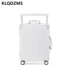 Luggage KLQDZMS 20"24"26"28 Inch Luggage High Quality Aluminum Frame Business Trolley Case Universal Wheel Boarding Box Rolling Suitcase