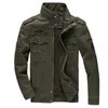 Vestes masculines hommes veste 2024 printemps automne coton armée tactique en manteau vert masque de marque de mode de mode décontracté en plein air moi