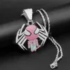 Hiphop Cartoon Spider Figurine Mens Pendant Full Of Trendy Personality Necklace Accessories Hiphop