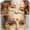 Tatueringar St Patrick's Day Shamrock Leaf Skin Tattoo Sticker Temporary Waterproof Irish St Patricks Day Party False Tattoo Clover Coin